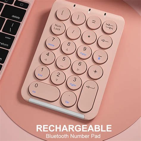 Teclado numérico inalámbrico con arco para ordenador portátil y PC