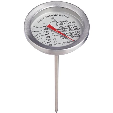 AcuRite Kitchen Essential Style Meat Thermometer Silver