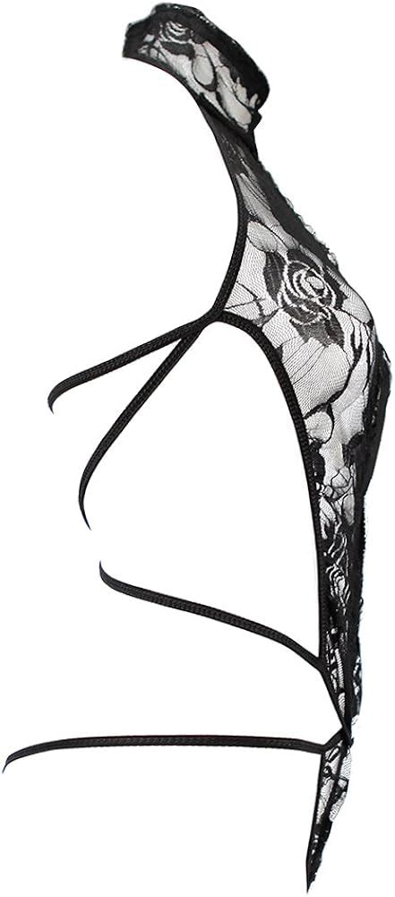 Chic Chic Filet Lingerie Nuisette Dentelle Bustier Babydoll Bikini Masque Yeux Amazon Fr Mode