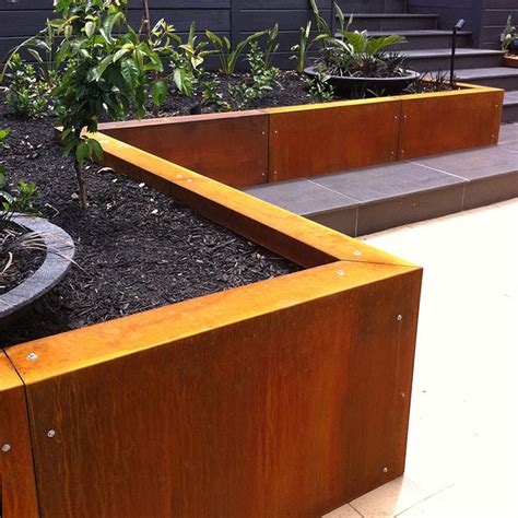 Corten Steel Retaining Wall Detail - Wall Design Ideas