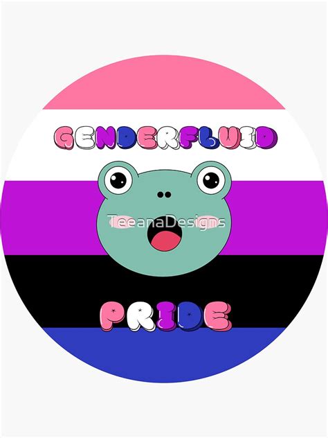 Genderfluid Pride Flag Sticker By TeeanaDesigns Redbubble