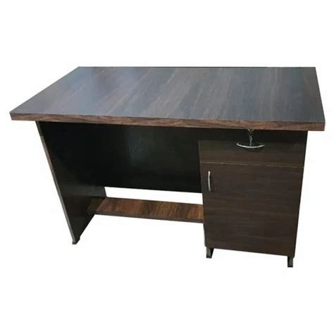 Sheesham Wood Rectangular Glossy Wooden Office Tables With Storage At