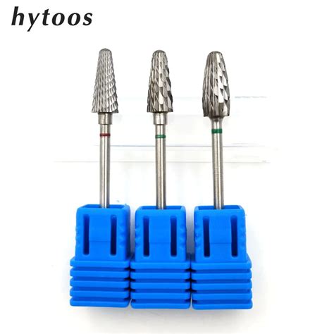 Hytoos Cone Tungsten Carbide Nail Drill Bit Bits For Manicure