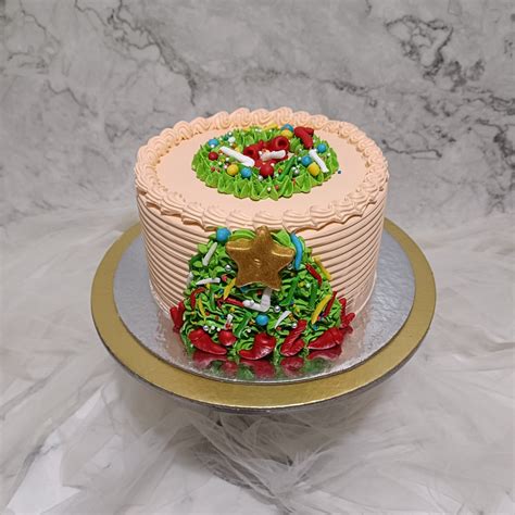 Christmas Tree Cake Xmas Cake 100 Eggless Yummy Cake