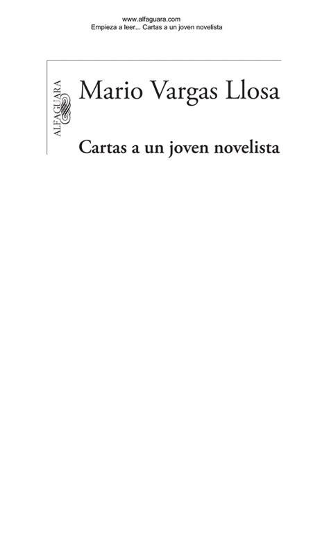 Cartas A Un Joven Novelista PDF