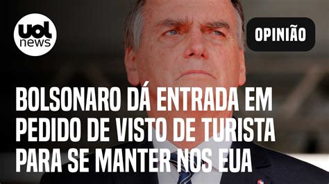 Bolsonaro dá entrada em pedido de visto de turista para ficar nos EUA