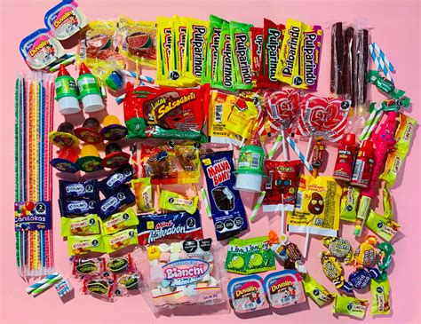 Mezcla De Dulces Mexicanos 85 Piezas Caja De Dulces Picantes Etsy España