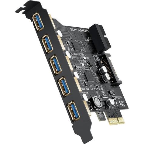 Carte PCIE Vers USB 3 05ports USB 3 0carte PCI Express USB 3 1