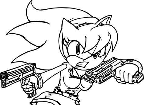 Sonic And Amy Coloring Pages At Free Printable