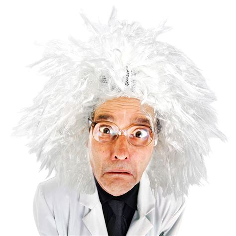 Albert Einstein Costume Wig - Crazy White Wigs for Costumes - 1 Piece ...