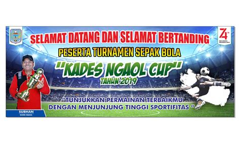 Contoh Spanduk Turnamen Bola Kaki Contoh Banner Minuman Kekinian