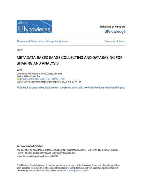 Fillable Online Metadata Based Image Collecting And Databasing For