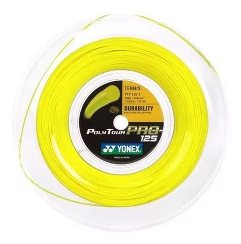 Corda Yonex Poly Tour Pro L Mm Rolo Metros Parcelamento