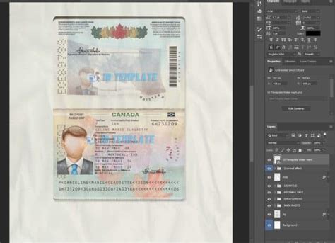 Canada Passport Psd Template New Passport Template