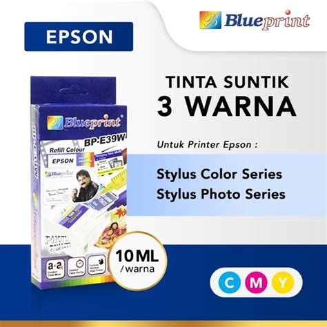 Jual Blueprint Tinta Suntik Warna Refill Colour Printer Epson Shopee