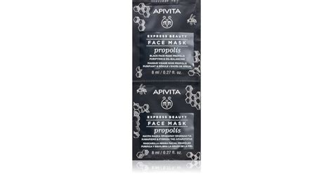 Apivita Express Beauty Propolis Masque Noir Purifiant Pour Peaux