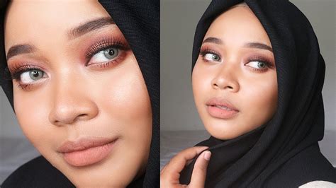 BROWN NUDE MAKEUP TUTORIAL Drugstore Affordable Aqirazlah YouTube