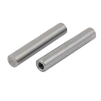 Uxcell 304 Stainless Steel M6 Female Thread 10mm X 60mm Cylindrical