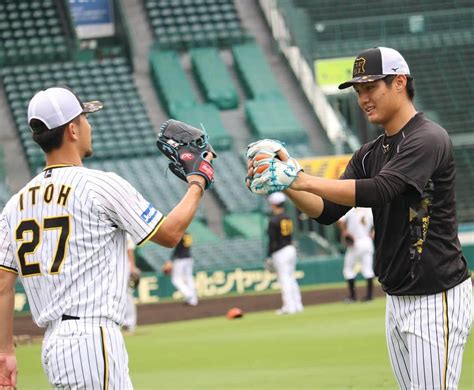 阪神タイガースさんのインスタグラム写真 阪神タイガースinstagram「7月14日、甲子園球場での練習の様子•投手編です！ 才木