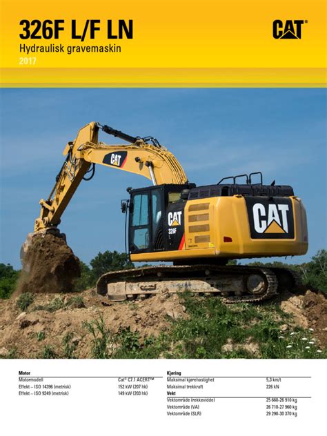 Produktinfo Cat 326 Pdf