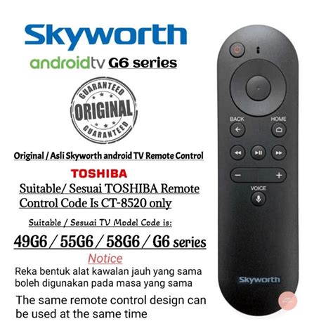 Original Skyworth Android Tv Remote Control With Voice Function Ykf