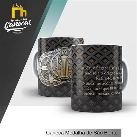 Caneca Medalha De S O Bento Elo Produtos Especiais