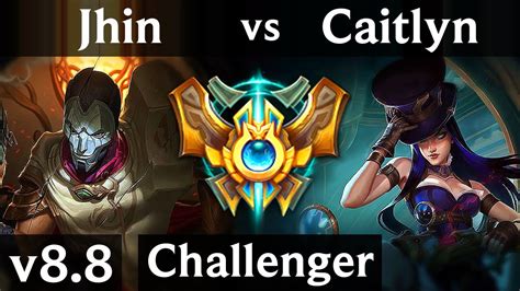 Jhin Vs Caitlyn Adc Legendary Kda Korea Challenger