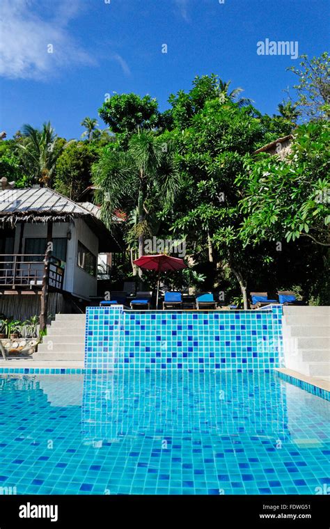 The Side Of A Swimming Pool On Salad Beach Resort In Koh Phangan