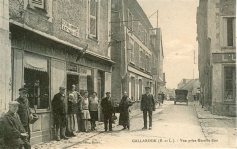 Gallardon Vue Prise Grande Rue Vroeger En Vandaag Geneanet