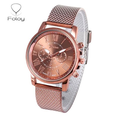 Folly reloj analógico de cuarzo para hombre y mujer pulsera con