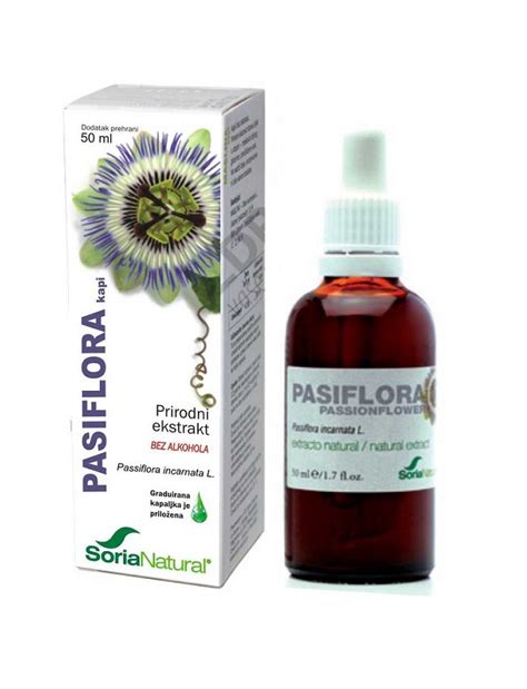 Pasiflora Bezalkoholne Kapi 50ml Soria Natural Suban