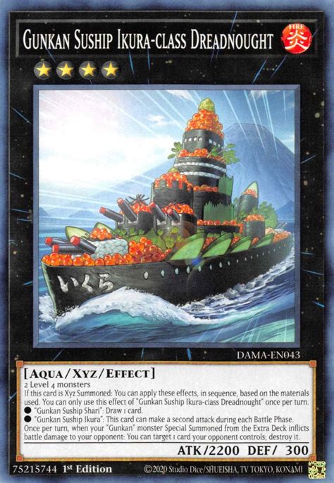 Gunkan Suship Ikura Class Dreadnought Dawn Of Majesty YuGiOh