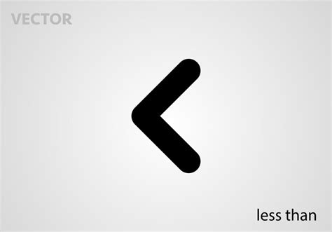 Premium Vector Mathematical Symbol Icon Less Than Vector Illustration