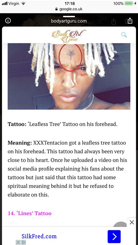 Xxxtentacion Forehead Tattoo The Best Tattoo Gallery