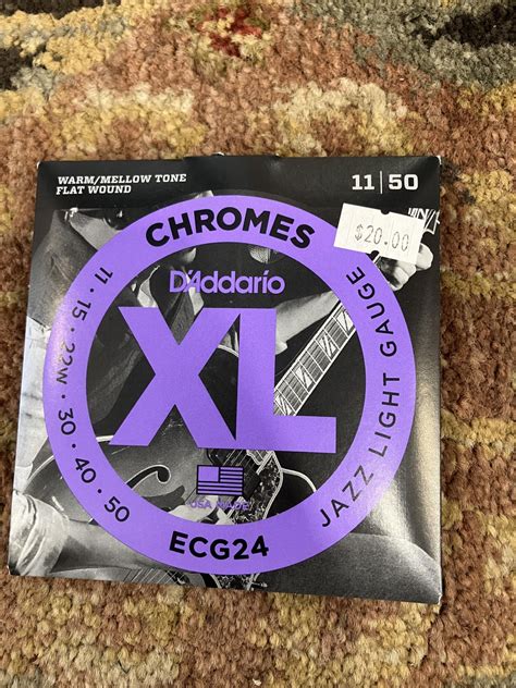 D Addario Ecg24 Flat Wound Electric Guitar Strings 11 50 019954147044