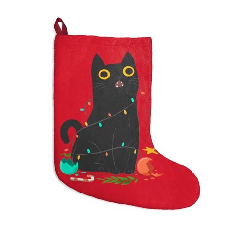 Kitty Cat Loves Christmas Holiday Christmas Stockings Li Jacobs