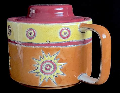 Vintage Mid Century Modern Eduardo Vega Pottery Of Cuenca Etsy