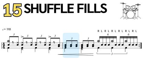 15 Shuffle Fills for Advanced Drummers 🥁 - YouTube