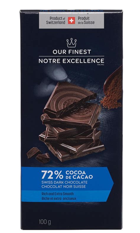 Our Finest Swiss Dark Chocolate Bar 72 Cocoa Walmart Canada