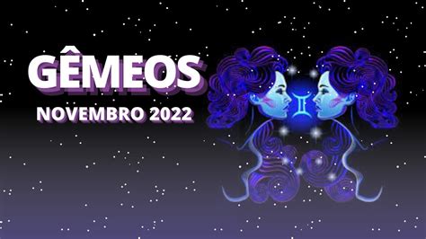 GÊMEOS NOVEMBRO 2022 O AMOR VAI BATER NA SUA PORTA ACREDITE YouTube