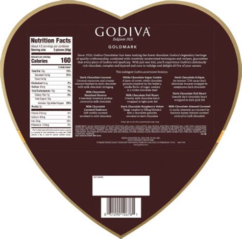 Godiva® Goldmark Valentine S Day Assorted Chocolate Heart Box 5 25 Oz Kroger