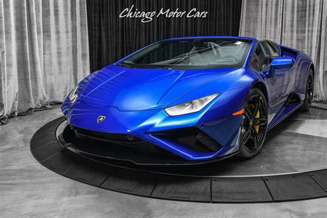 Used 2021 Lamborghini Huracan EVO Spyder Stunning Blu Sideris Paint Q