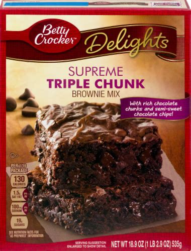 Betty Crocker Supreme Triple Chunk Brownie Mix 18 9 Oz Fred Meyer