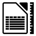 Libreoffice Spreadsheet Template Vector Svg Icon Svg Repo