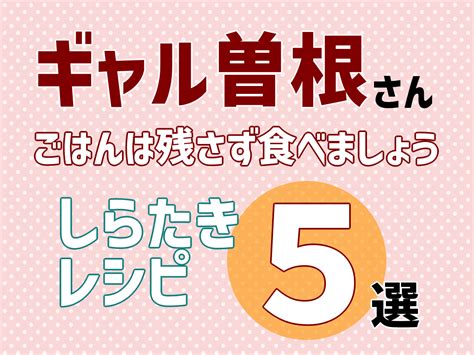 【作ってみた】ギャル曽根さんのしらたきレシピ5選【まとめ】