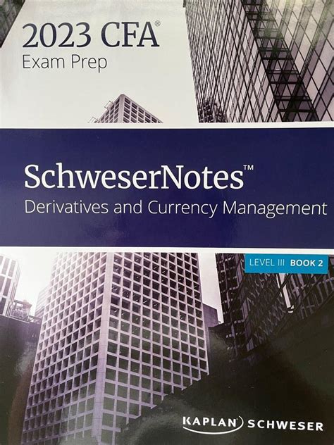 Cfa Level Kaplan Schweser Notes Hobbies Toys Books