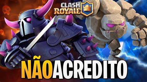 Deck De Pekka Golem No Clash Royale Deu Bom Youtube