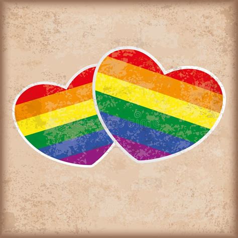 Rainbow Hearts Background Stock Illustration Illustration Of Square 67118792