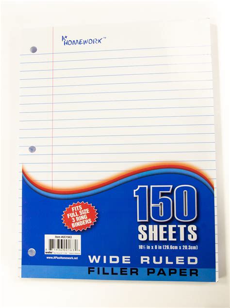 Wholesale Filler Paper Wide Ruled 150 Sheets Dollardays