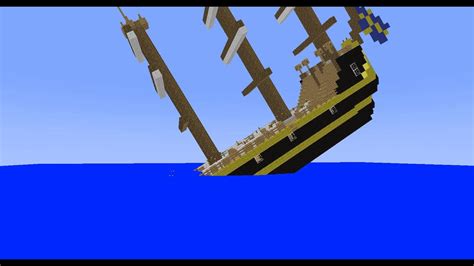 Minecraft Ship Sinking Short Youtube